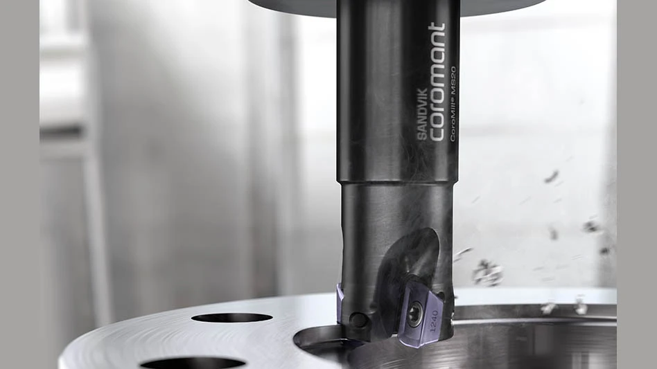 milling insert cutting an inside diameter